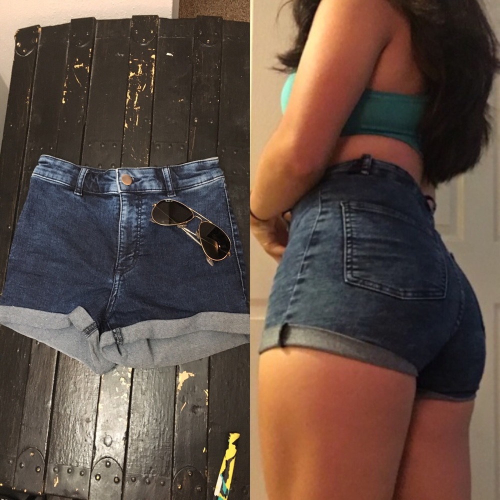 Donated Divided High Waisted Shorts